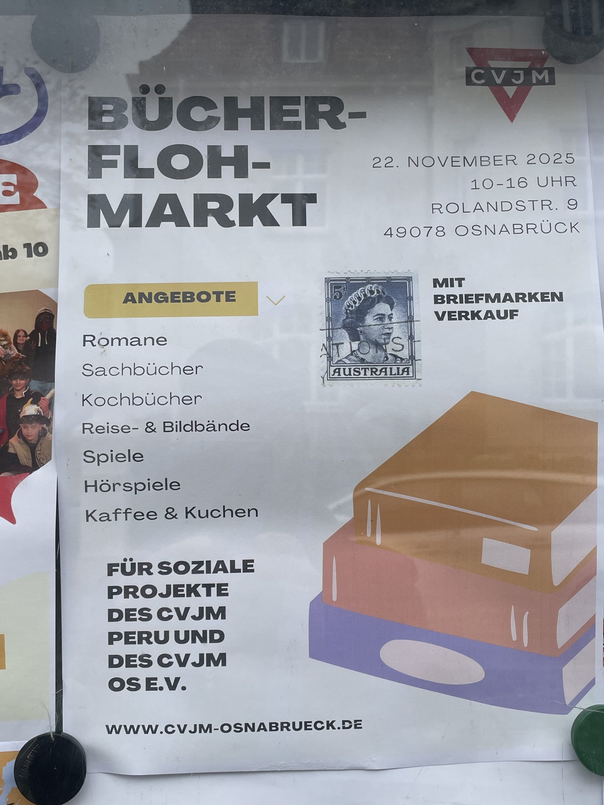Bücherflohmarkt bei CVJM im Viertel