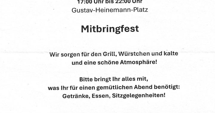 Absage unseres Sommerfestes 2026 am Samstag, den 27.06.26