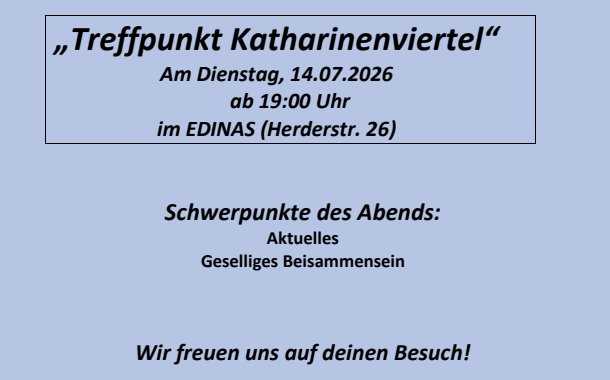 Einladung zum Stammtisch am Dienstag, den 14.07.2026