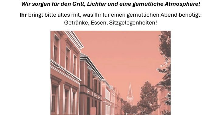 Einladung zum „Mitbringfest – kleinem Sommerausklang“ am Samstag, den 22.08.26